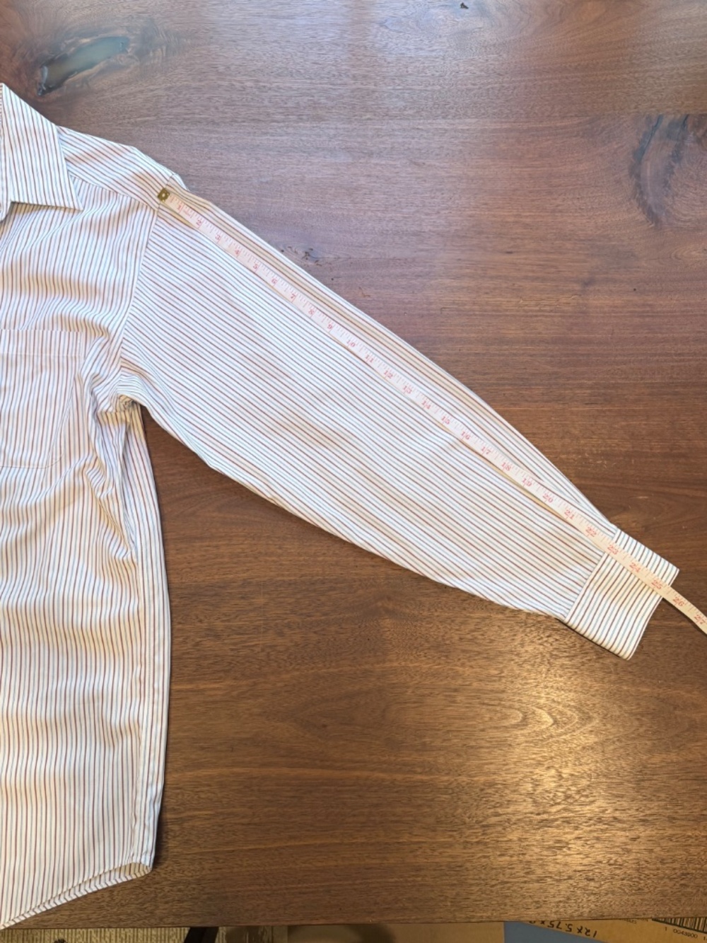 Talbots Wrinkle Resistant Striped Collar Button Dress Shirt 15.5, 34/35 - Picture 4 of 6